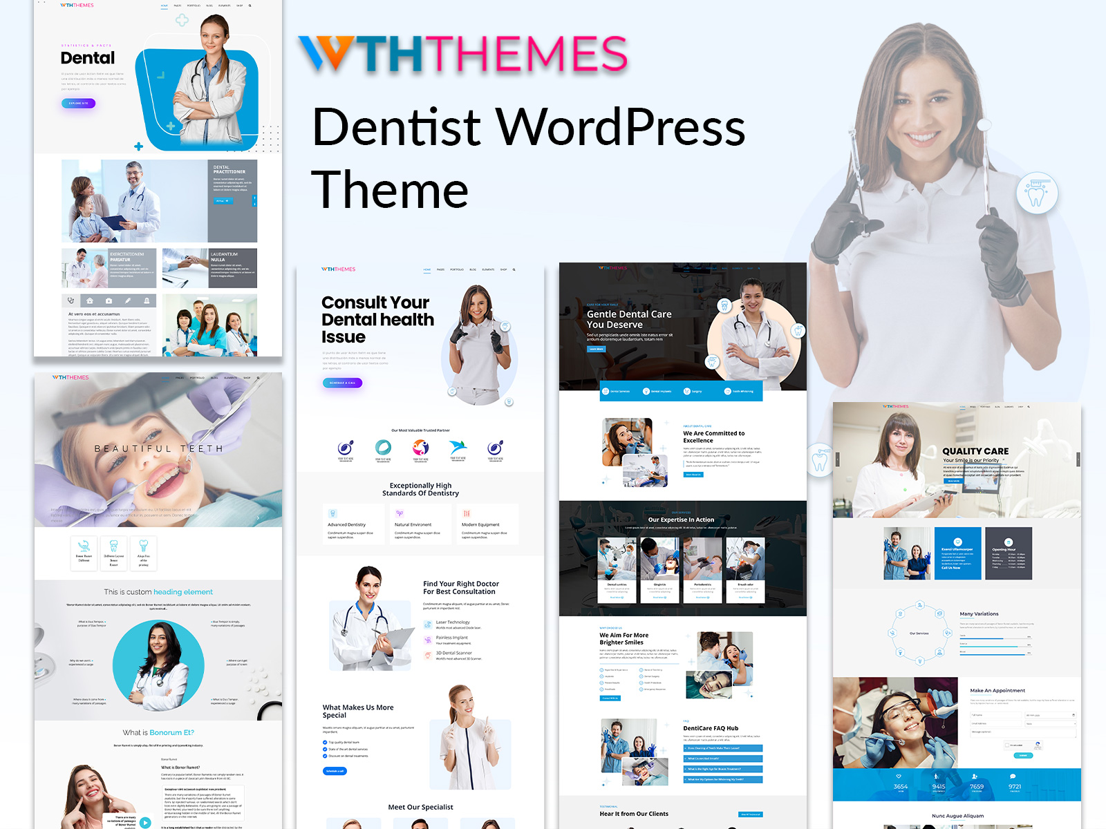 Get A Professional, Responsive Dentist WordPress Theme Florida. Customizable Design, SEO Features, And Easy Maintenance For Better Patient Care.