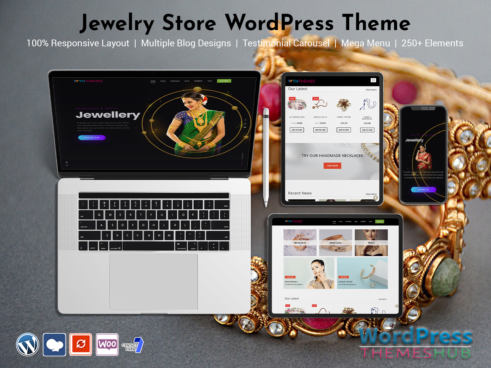 Luxury Jewelry WordPress Theme For E-Commerce With WooCommerce